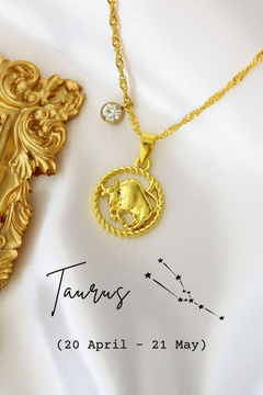 Zodiac Sign & Birthstone | 18K Necklace