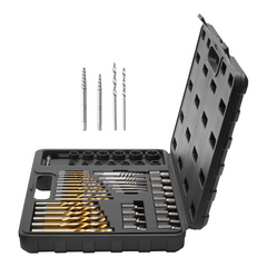 VEVOR 48-Piece Bolt Extractor Screw Extractor Set, with 13 PCS Bolt Extractor Set, 19 PCS Screw Extractors, 16 PCS Reverse HSS Drill Bits, Storage Case, for Removing Damaged Bolts, Screws, and Nuts