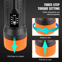 VEVOR 1/4" Drive Torque Screwdriver Wrench Set | 10-70 in-lbs Torque Adjustment Range | 1 in-lb Increment Torque Screwdriver | Driver Bits Set with View Window, 12 Bits & Case, Magnetic Function